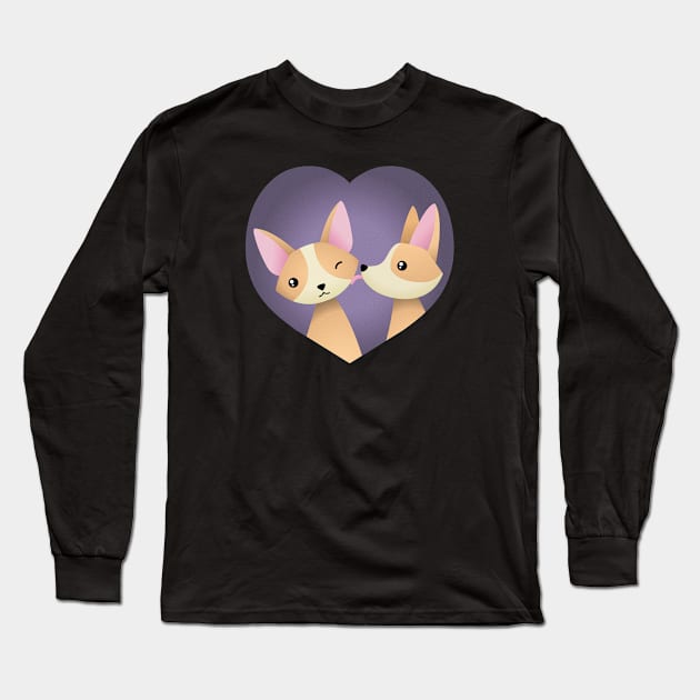 Corgi love Long Sleeve T-Shirt by Laura_Nagel